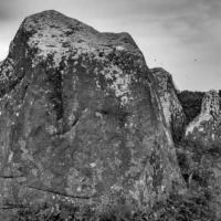 Roadtrip en Bretagne : alignement de menhirs à Kerzrho. © Myriam Muesser